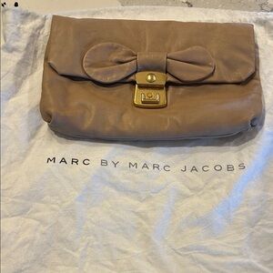 Marc by Marc Jacobs Brown Clutch with Gold Accent